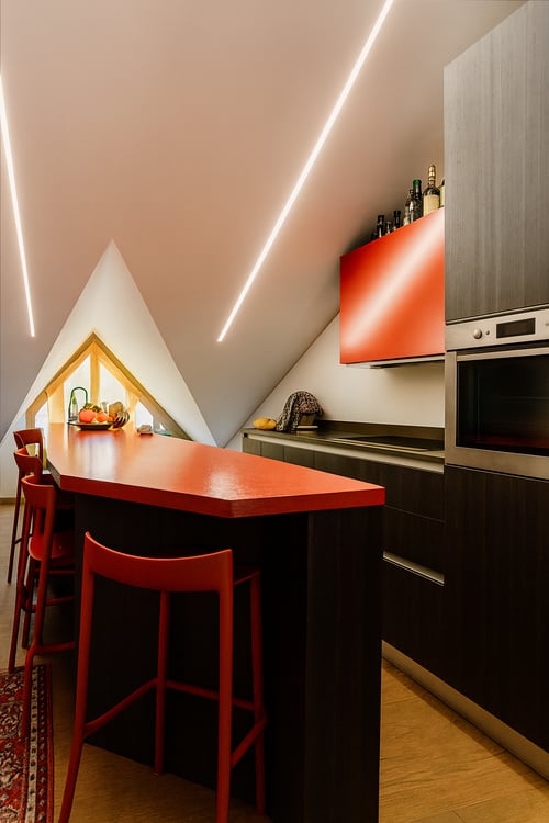 MODERNA MANSARDA DI DESIGN CON VISTA LAGO 4