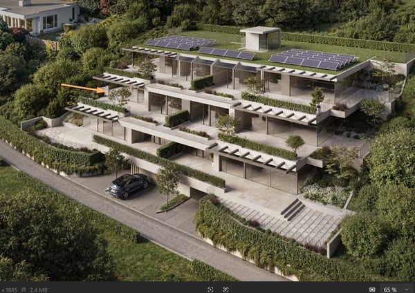 Neubau: 4.5-Zimmer-Terrassenwohnung, 160 m² - Wohnen am Sonnenhang 7