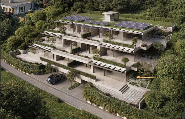 Neubau: 4.5-Zimmer-Terrassenwohnung, 172 m² - Wohnen am Sonnenhang 12