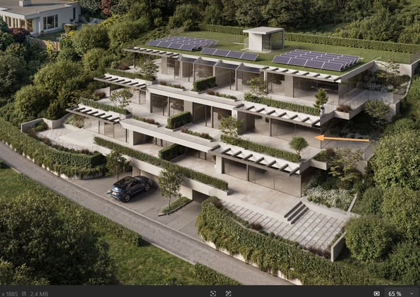 Neubau: 1.5-Zimmer-Terrassenwohnung, 190 m² - Wohnen am Sonnenhang 8