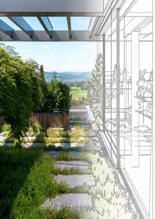 Neubau: 4.5-Zimmer-Terrassenwohnung, 151 m² - Wohnen am Sonnenhang 8