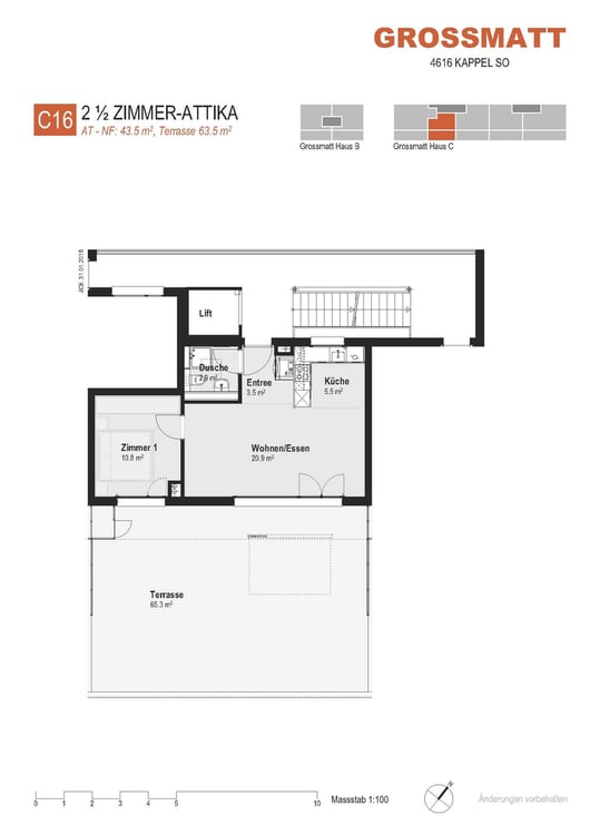 Moderne Attika Wohnung zu vermieten 5