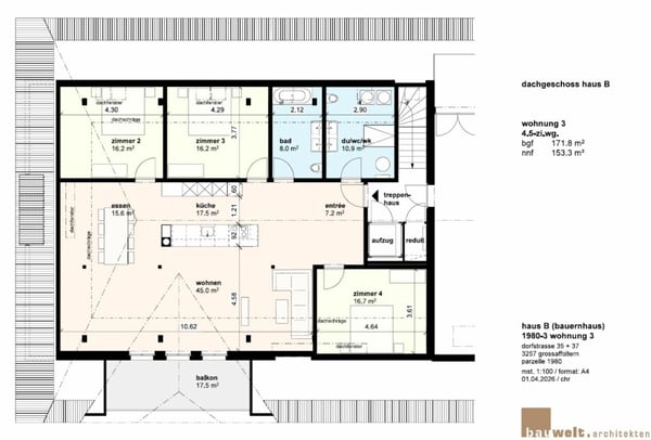 Grosszügige 4.5-Zimmerwohnung 2