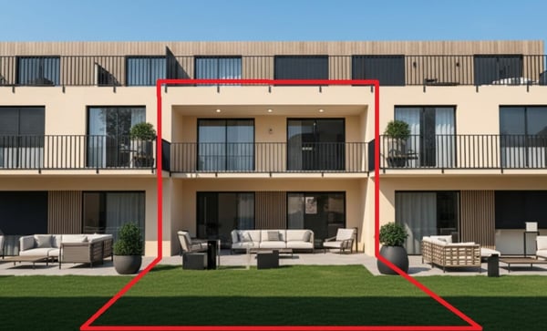 Wohnen wie in einem Haus: Maisonette mit Garten, Balkon & drei Badezimmern 1