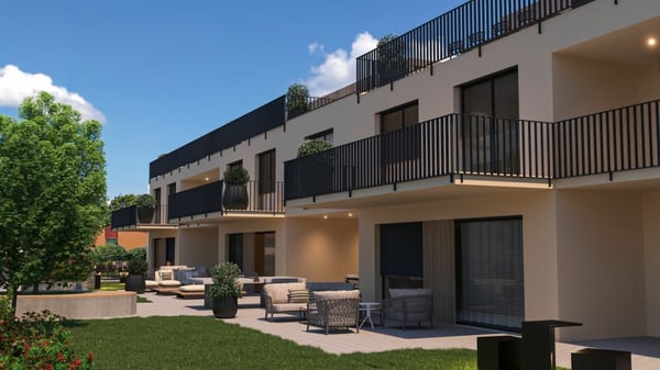 Exklusives Wohngefühl: Schlüsselfertige 1.5-Zimmer-Maisonette mit Garten, Terrasse und 2 Balkonen 1