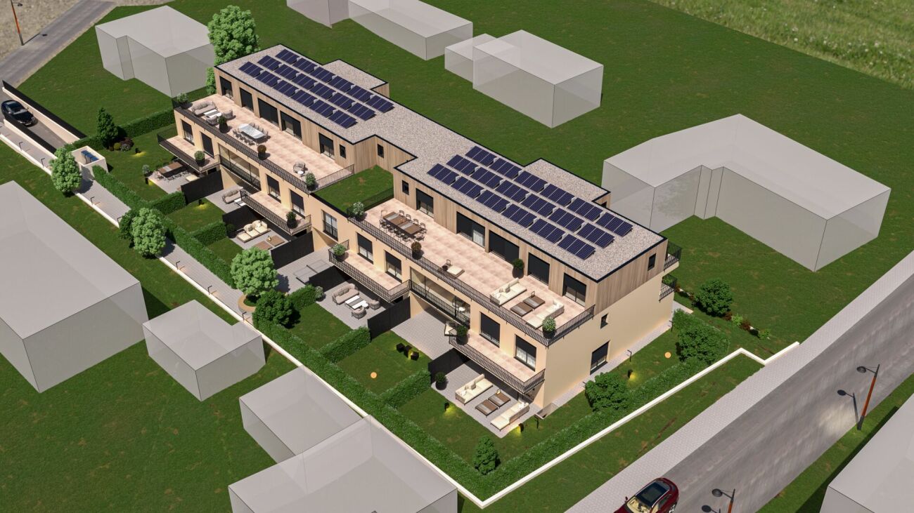 Appartamento giardino moderno 5,5 locali con camera principale, bagno en suite, loggia e balcone