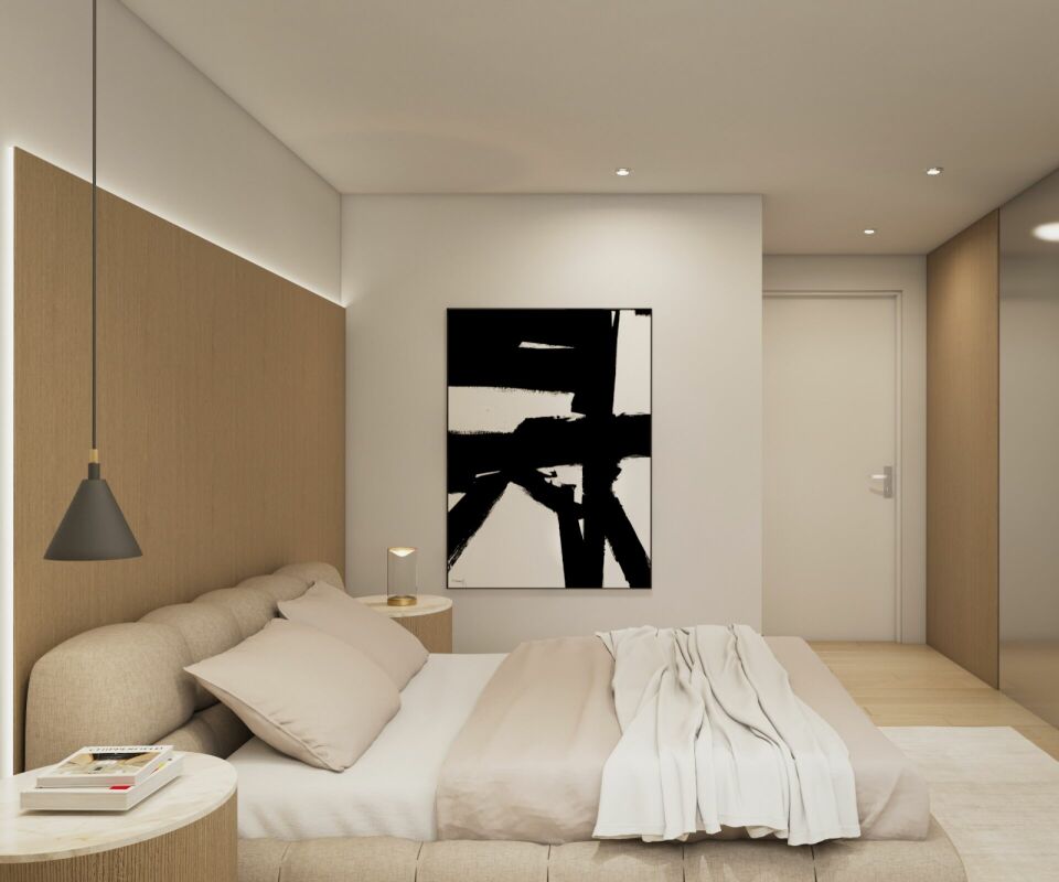 Appartamento giardino moderno 5,5 locali con camera principale, bagno en suite, loggia e balcone