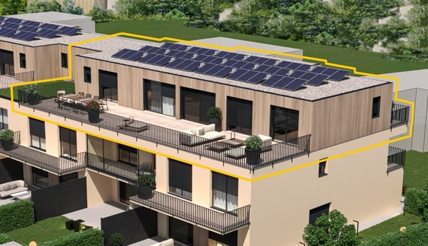 Bezugsbereit November 2026: 4.5 Zimmer Penthouse mit 79m² Terrasse, Masterbedroom inkl. Bad en Suite 1