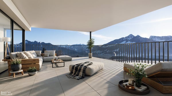 Appartement de standing neuf de 3.5 p. avec vue panoramique sur les montagnes à La Tour-de-Trême 2
