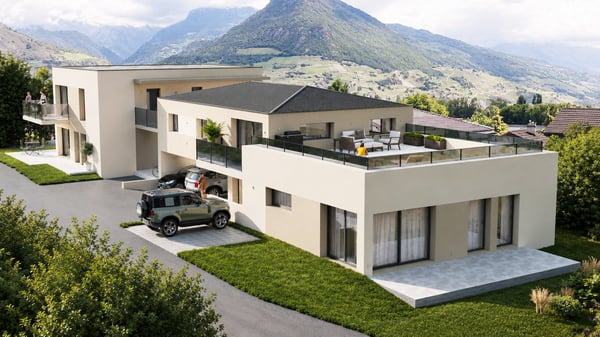 Magnifique duplex neuf de 4.5 pièces avec vue sur les montagnes à Bramois 1