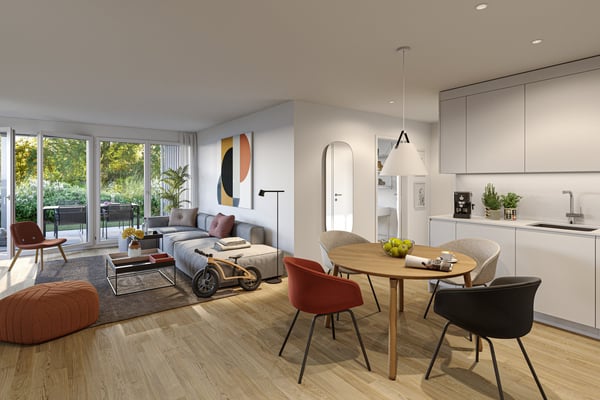 Moderne 1.5-Zimmer-Neubauwohnung mit traumhafter Küche und Loggia – im Herzen von Zürich 1