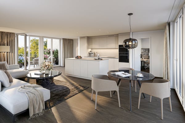 Exklusive 2½-Zimmer-Attikawohnung mit grosszügigen Terrassen in Zürich-Höngg 3