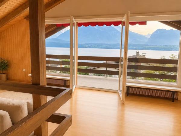 Charmantes Einfamilienhaus mit Studio und traumhafter Seesicht – Wohnen über dem Thunersee 6