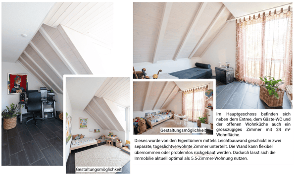 Wohnjuwel mit Seltenheitswert: Lichtdurchflutete 4.5 bis 5.5-Zimmer-Dach-Maisonette in Hettlingen 5