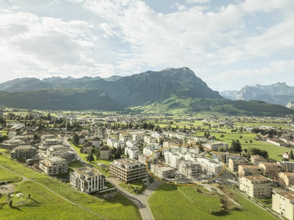 Erstvermietung: moderne 1.5-Zimmerwohnung mit grosszügiger Gartenfläche 7