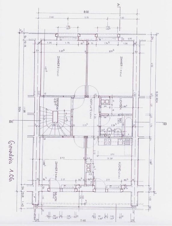Wohnung mit Balkon zum grünen Innenhof beim Tellplatz 10