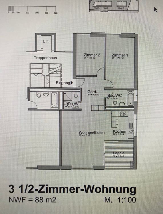 Moderne 3.5 Zimmer Wohnung in Igis zu vermieten! 9