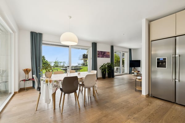 Moderne 1.5-Zimmer Gartenwohnung in Corseaux 1