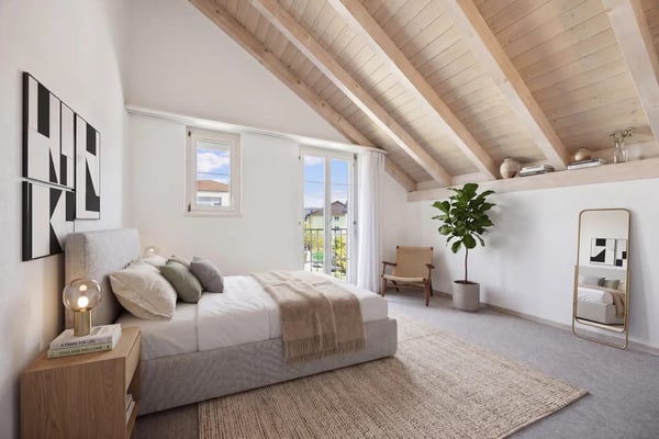 Allein unter dem Dach - 4½ Zimmer mit offenem Dachstuhl, Terrasse und Weitsicht 10