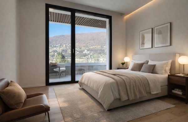 Villa di design in posizione unica con vista lago mozzafiato e darsena 12