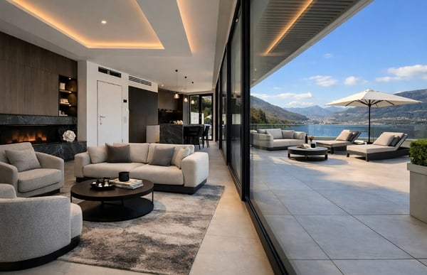 Villa di design in posizione unica con vista lago mozzafiato e darsena 5