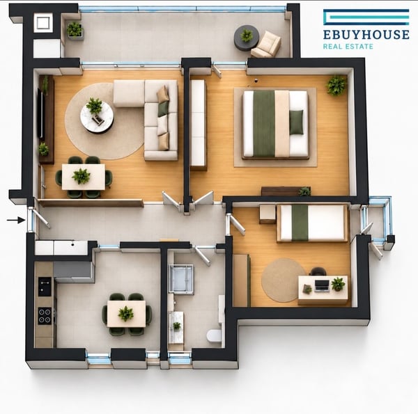 Appartamento con terrazza panoramica e vista aperta 14