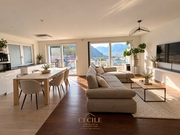 Maison familiale moderne de 5.5  pièces à Villeneuve (VD) – Vue imprenable et cadre paisible