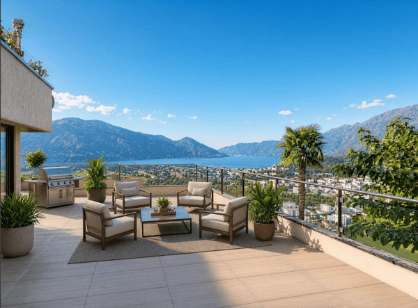 Terrassenwohnung mit spektakulärem Seeblick
