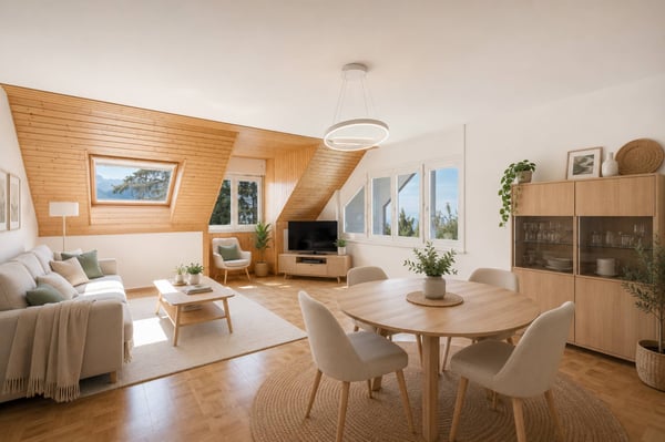 Appartement de 3.5 au dernier étage avec vue sur le lac 3