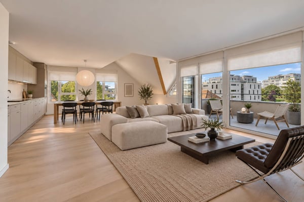 Neuf - Magnifique duplex avec balcon et vue sur le Jura