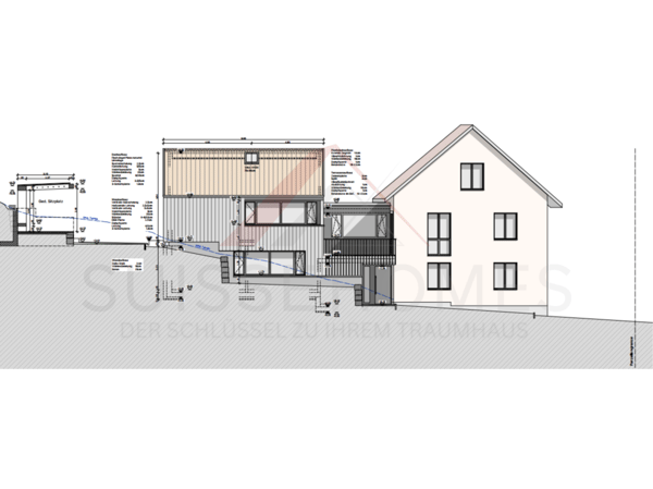 Realisierungsbereites Zweifamilienhaus-Projekt mit Baubewilligung auf 350 m² Grundstück in Duggingen 2