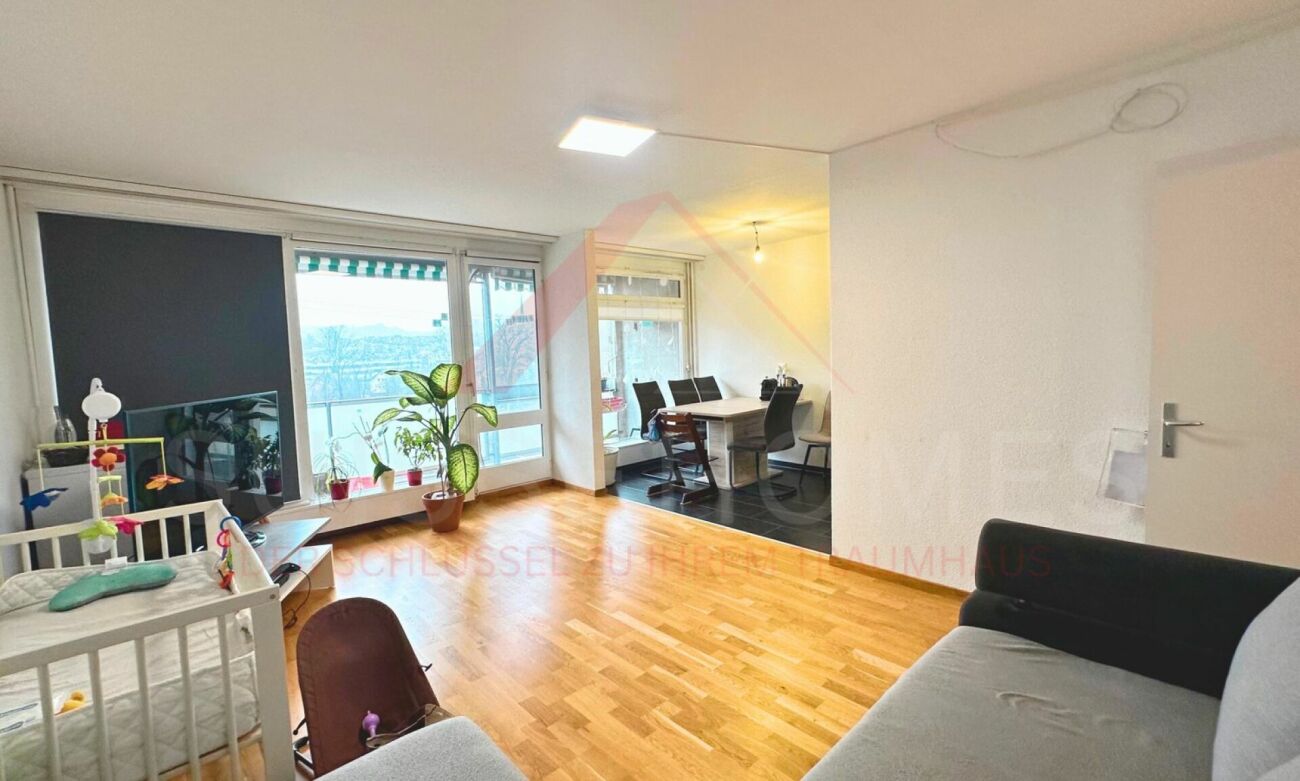 Wohnen über den Dächern von Burgdorf - Helle 3.5 Zimmer Wohnung mit Aussicht