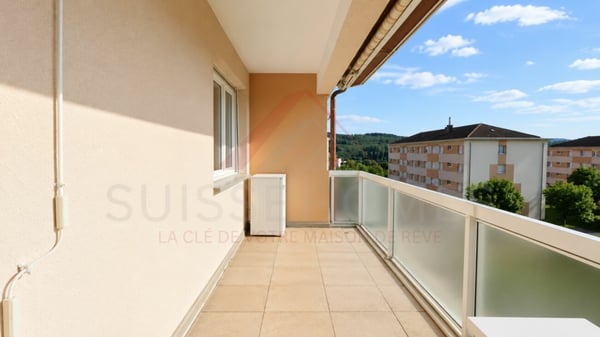 Marly - Appartement 3.5 pièces rénové avec balcon ensoleillé et vue verdoyante 10
