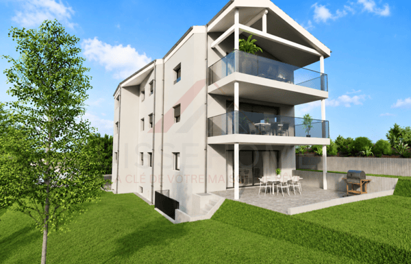 Superbe appartement neuf de 4.5 pièces sous les combles avec grand balcon plein sud à Farvagny-le-Grand
