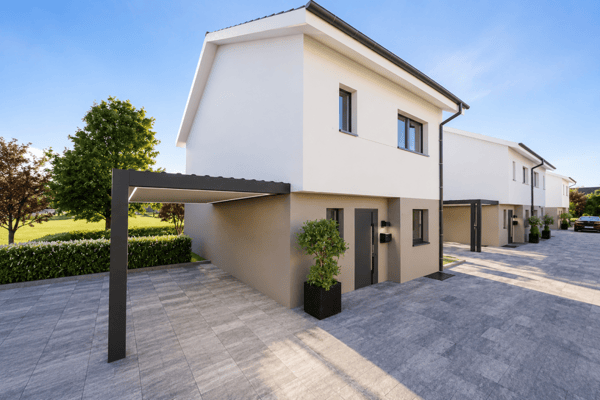 Maison individuelle moderne avec des finitions de qualité