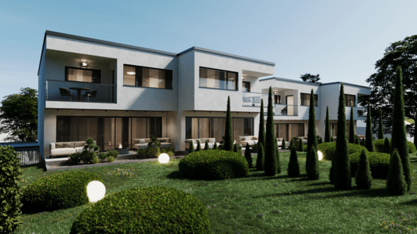 Villa jumelée moderne de 5.5 pièces avec jardin à Belfaux