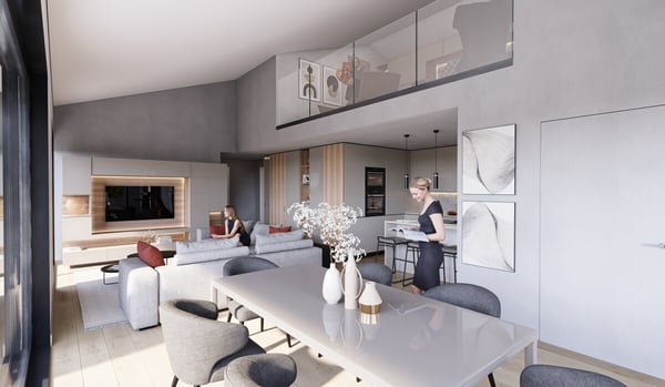 BOSCO LUGANESE  STILE ED ELEGANZA SU DUE LIVELLI  4.5 LOCALI (APP. 5 1