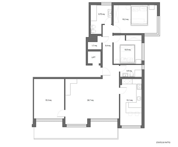 CASTAGNOLA  APPARTAMENTO DI VACANZA/ FERIENWOHNUNG  IT/DE 12