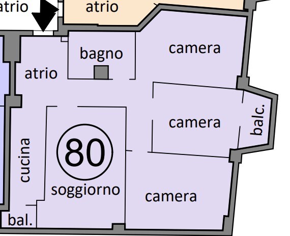 CHIASSO - 4.5 LOCALI IN CENTRO 11