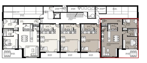 Ruhig gelegen und modern ausgebaut - attraktive 3.5-Zimmer-Wohnung 7