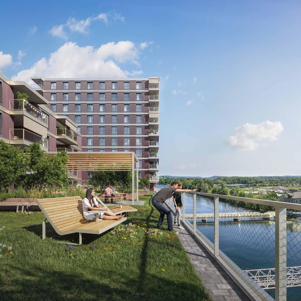 Urbanes Wohnen am Wasser  ideal für Singles & Paare 3