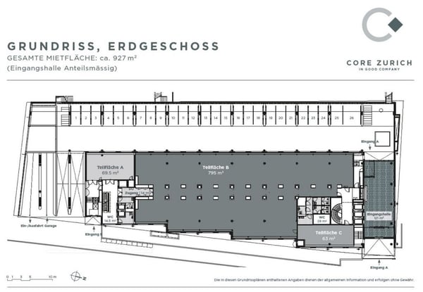 Büroraum im Erdgeschoss mit ca. 69.5m2 5