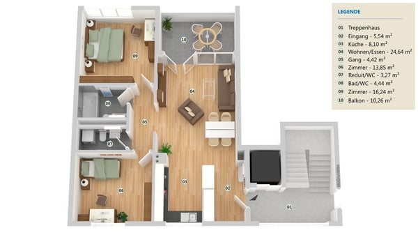 Modern und zentral wohnen 6