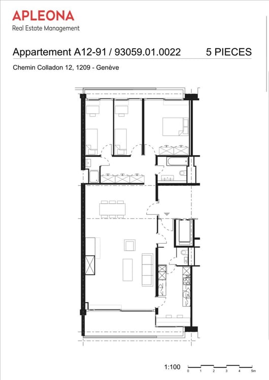 Appartement spacieux dans le complexe de la Tourelle 8