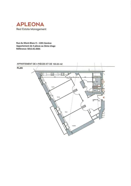 Appartement 1 pièces au 3eme étage Quartier de la Gare 6