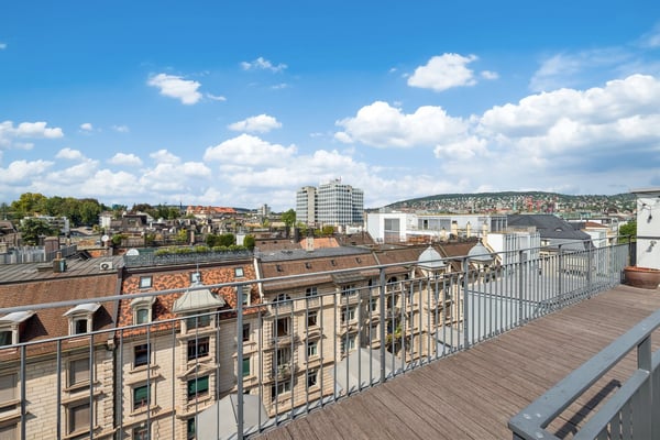 Über den Dächern von Zürich
