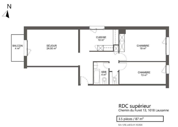 3 pièces dans quartier calme 8