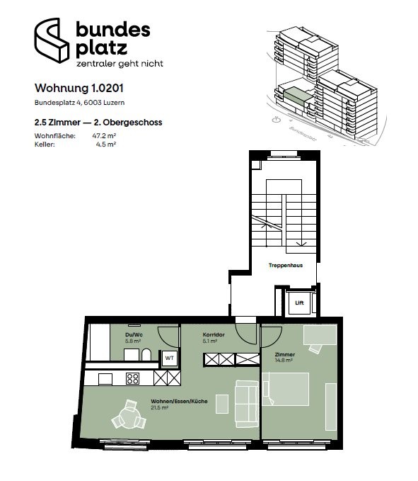 Charmante 2.5 Zimmer Wohnung an zentraler Lage in Luzern 6