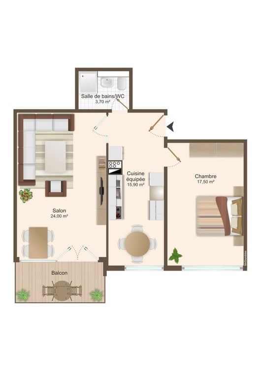 Beaumont - Immeuble avec piscine! 7