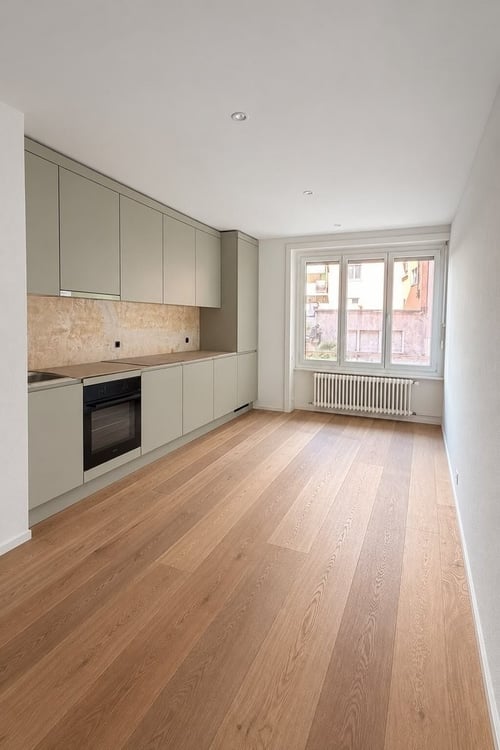 Grand logement rénové au centre ville de Lausanne. 1